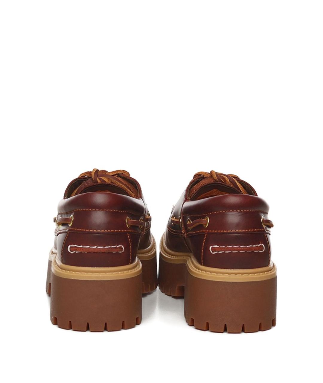 TIMBERLAND Бордовые кожаные ботинки, фото 3
