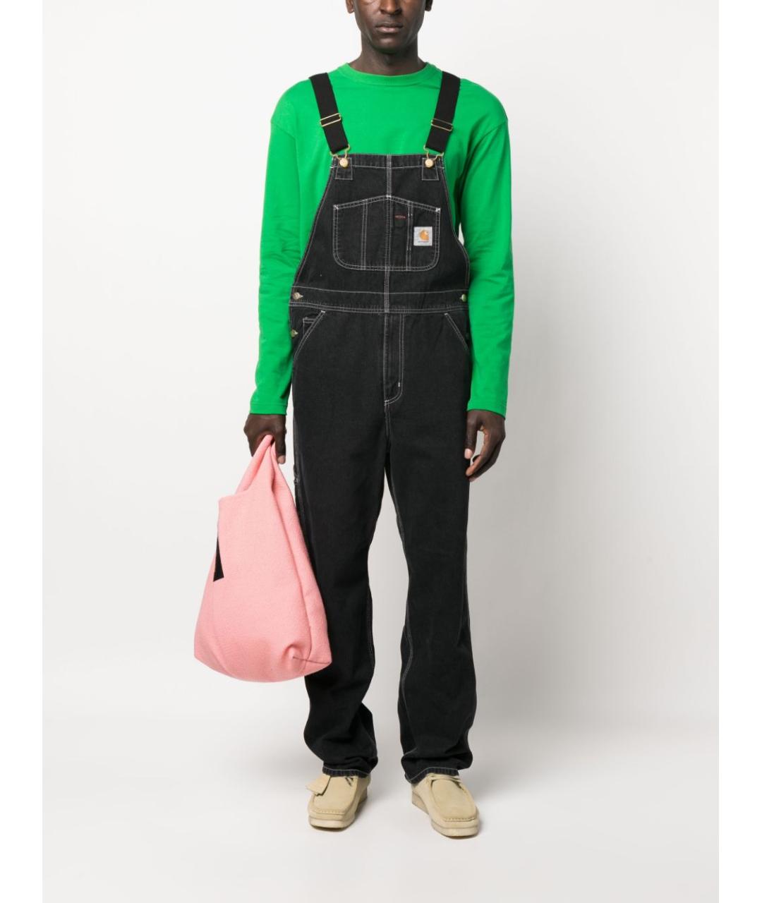 CARHARTT WIP Черный хлопковый комбинезон, фото 5