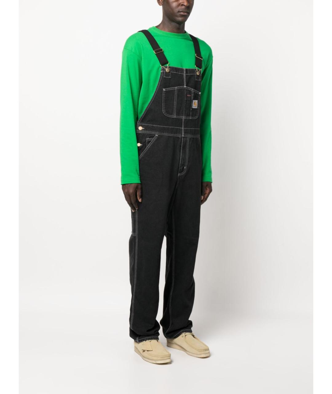 CARHARTT WIP Черный хлопковый комбинезон, фото 4