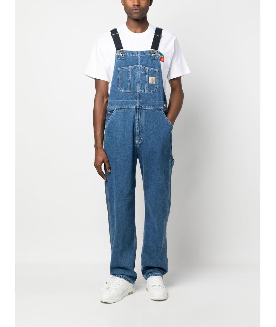 CARHARTT WIP Синий хлопковый комбинезон, фото 3
