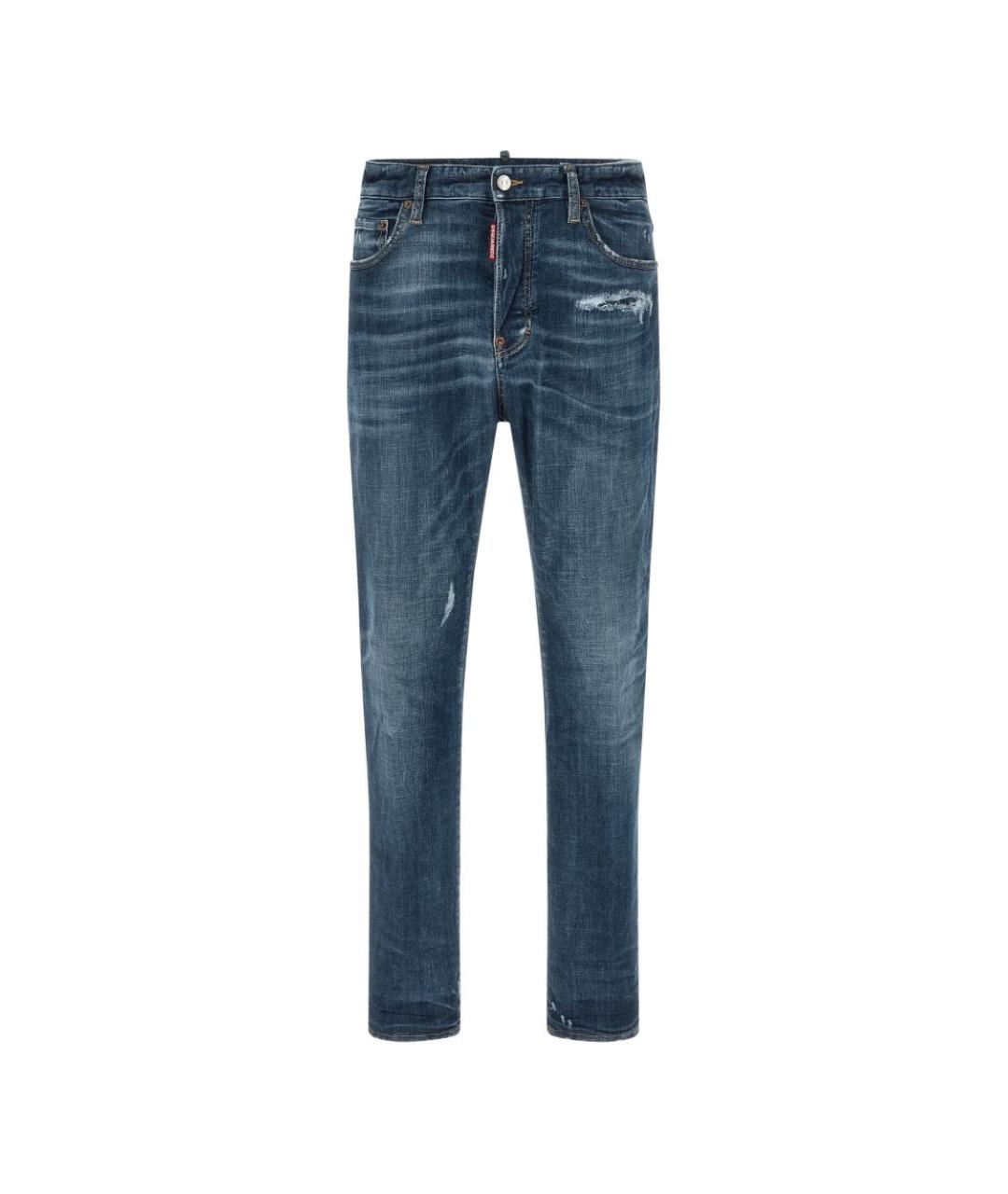 DSQUARED2 Синие хлопковые джинсы скинни, фото 1