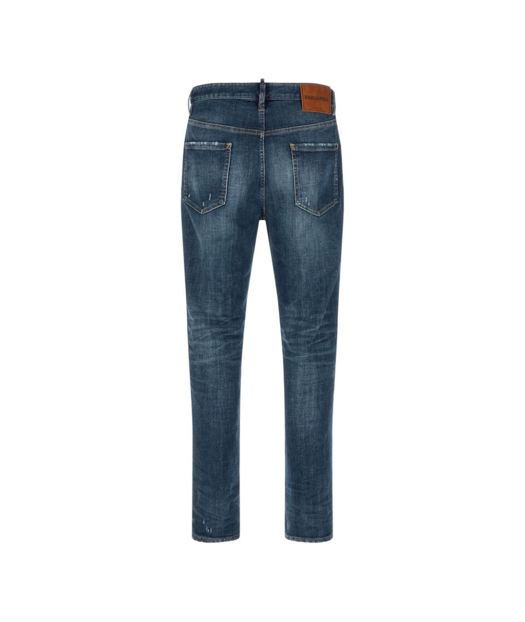 DSQUARED2 Синие хлопковые джинсы скинни, фото 4