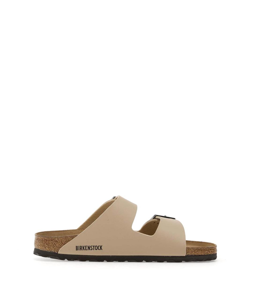 BIRKENSTOCK Бежевые замшевые сандалии, фото 1