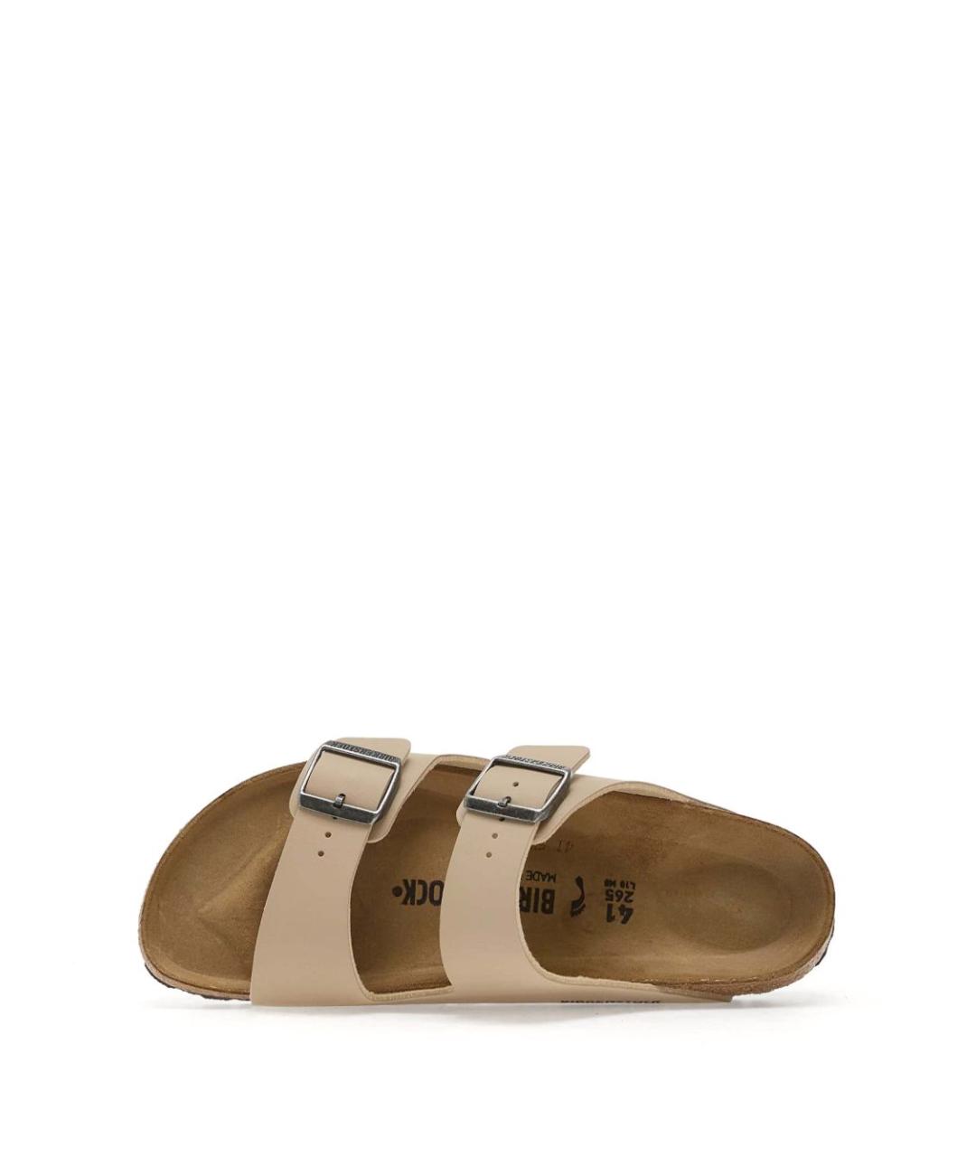 BIRKENSTOCK Бежевые замшевые сандалии, фото 6