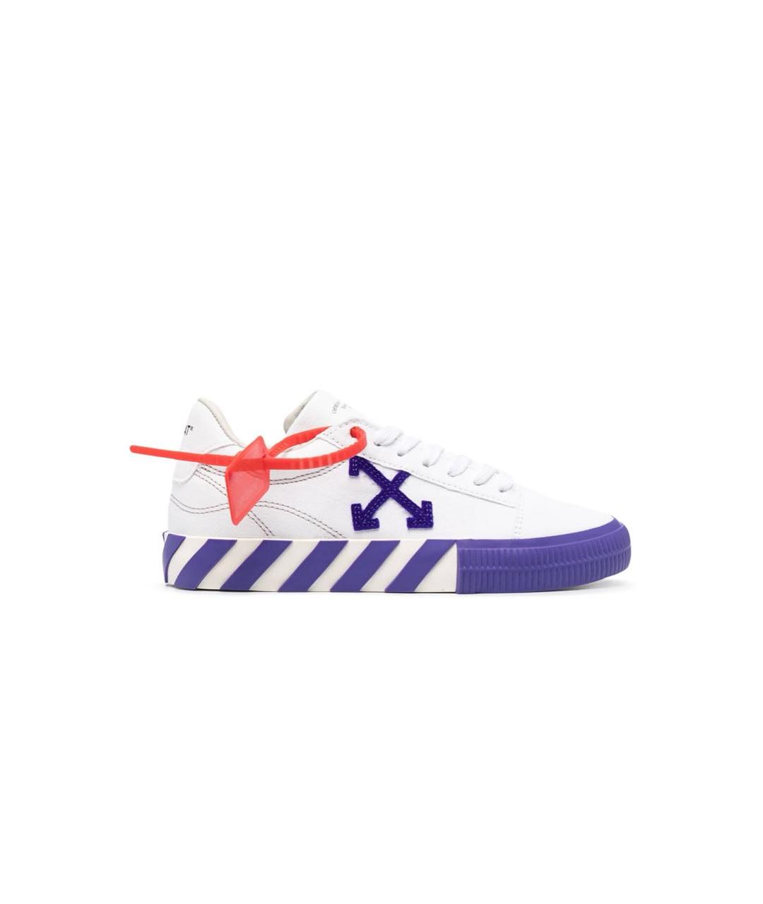 OFF-WHITE Белые текстильные кеды, фото 5