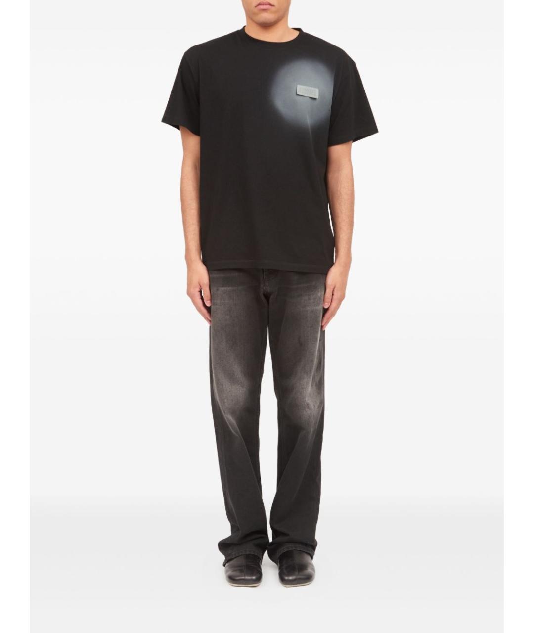 MM6 MAISON MARGIELA Черная хлопковая футболка, фото 5