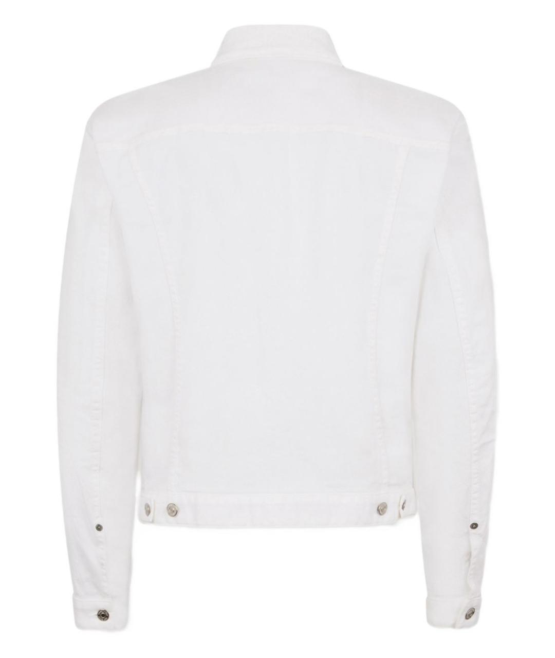 DSQUARED2 Белая хлопковая куртка, фото 2