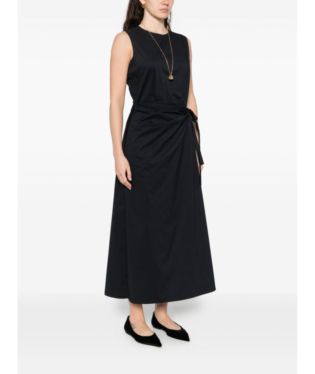 ASPESI Синее хлопковое вечернее платье, фото 4