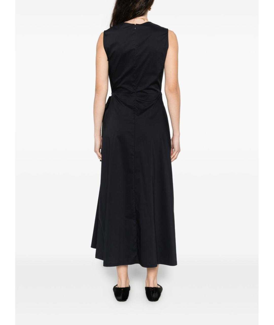 ASPESI Синее хлопковое вечернее платье, фото 3