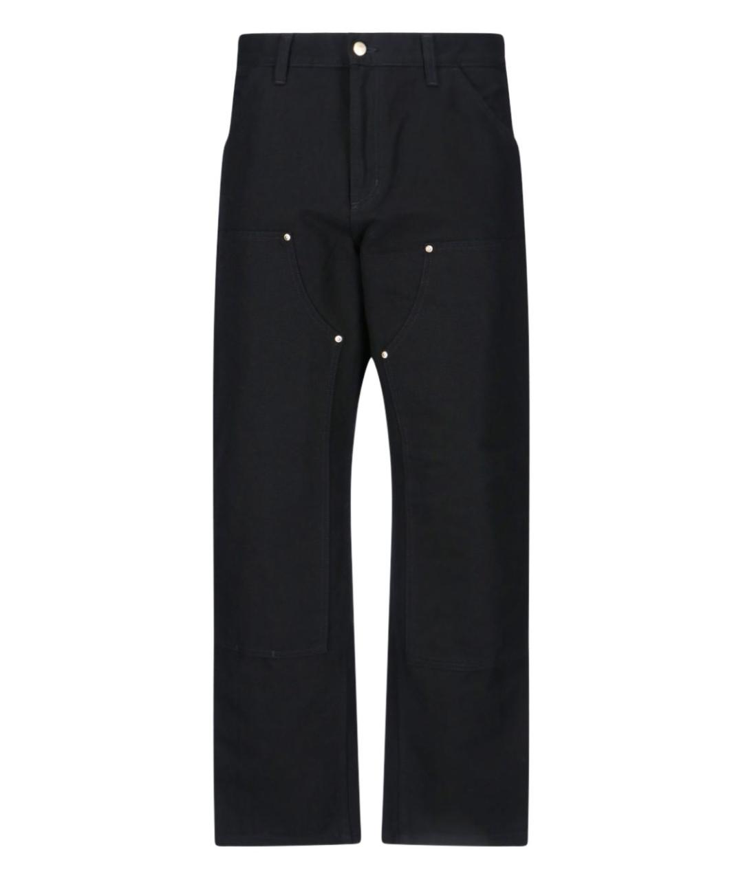 CARHARTT WIP Черные хлопковые повседневные брюки, фото 1