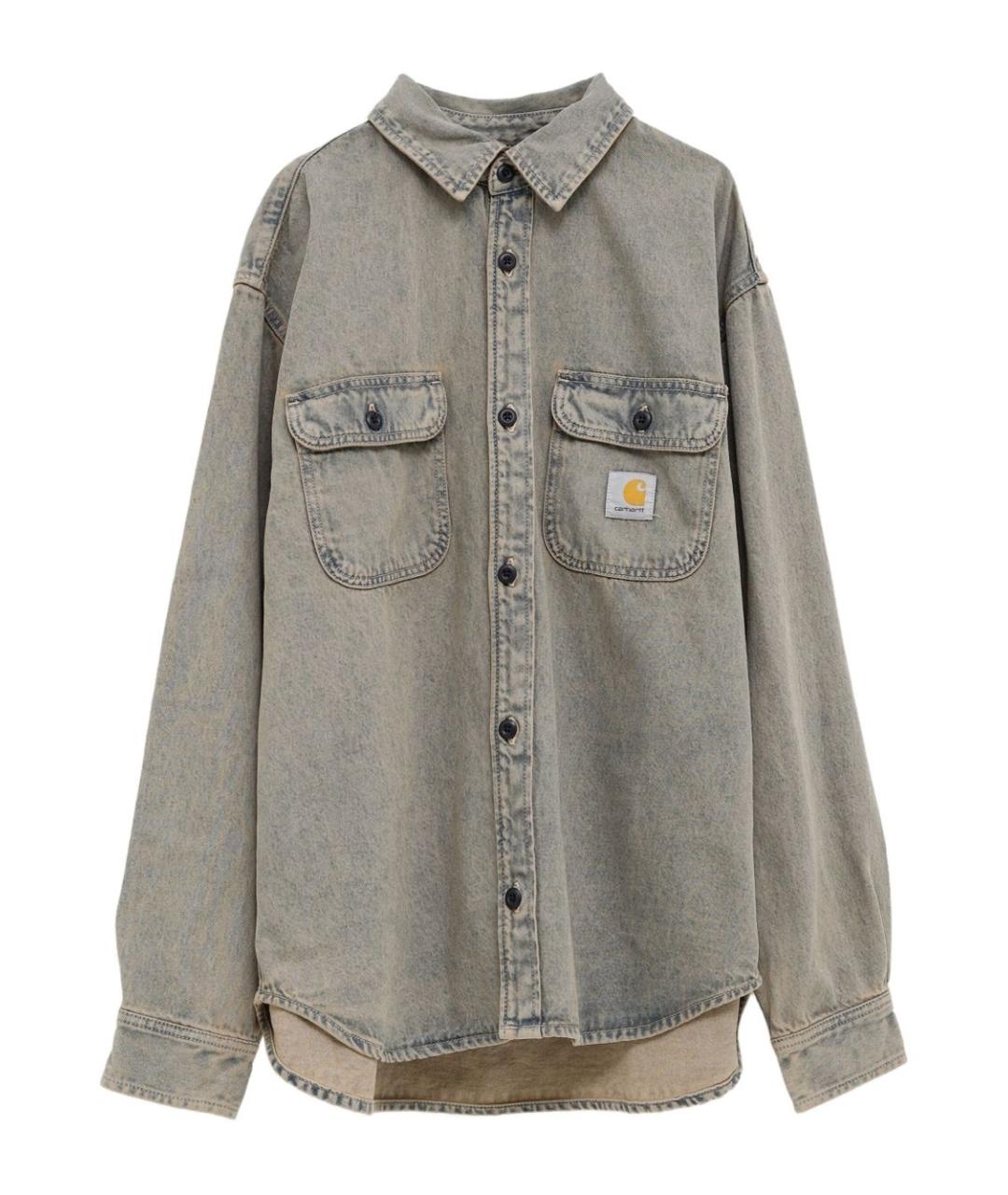 CARHARTT WIP Синяя хлопковая кэжуал рубашка, фото 1