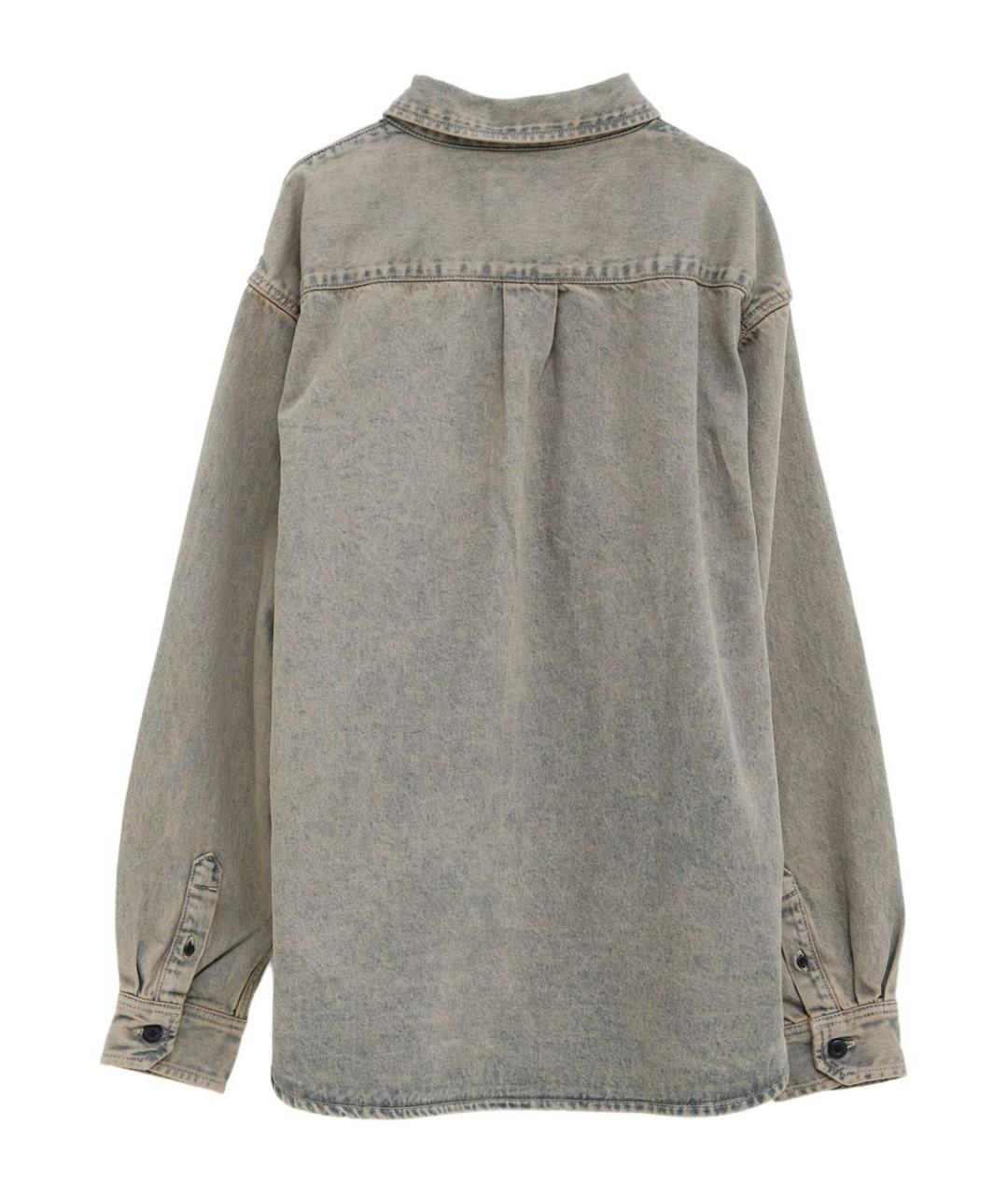 CARHARTT WIP Синяя хлопковая кэжуал рубашка, фото 3