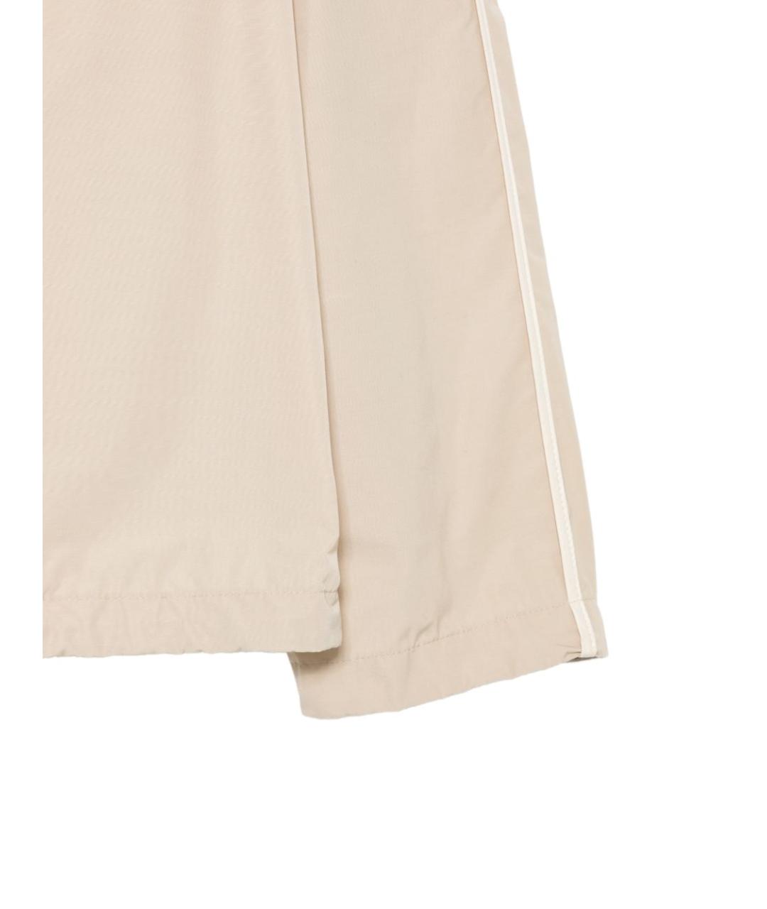 MONCLER Бежевая полиэстеровая куртка, фото 2