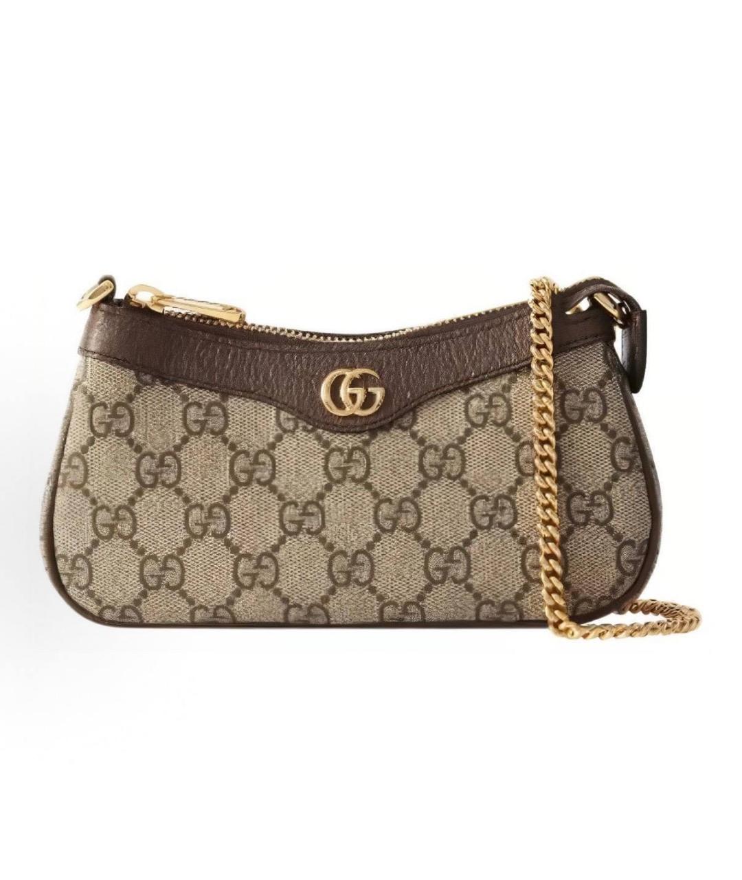 GUCCI Бежевая сумка с короткими ручками, фото 4