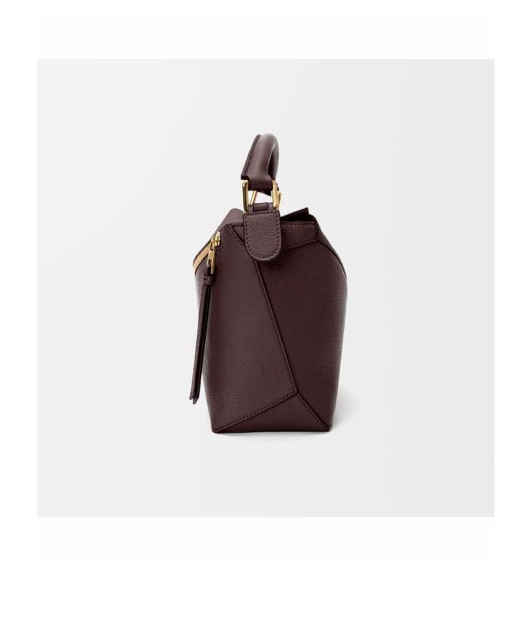 LOEWE Коричневая кожаная сумка через плечо, фото 3