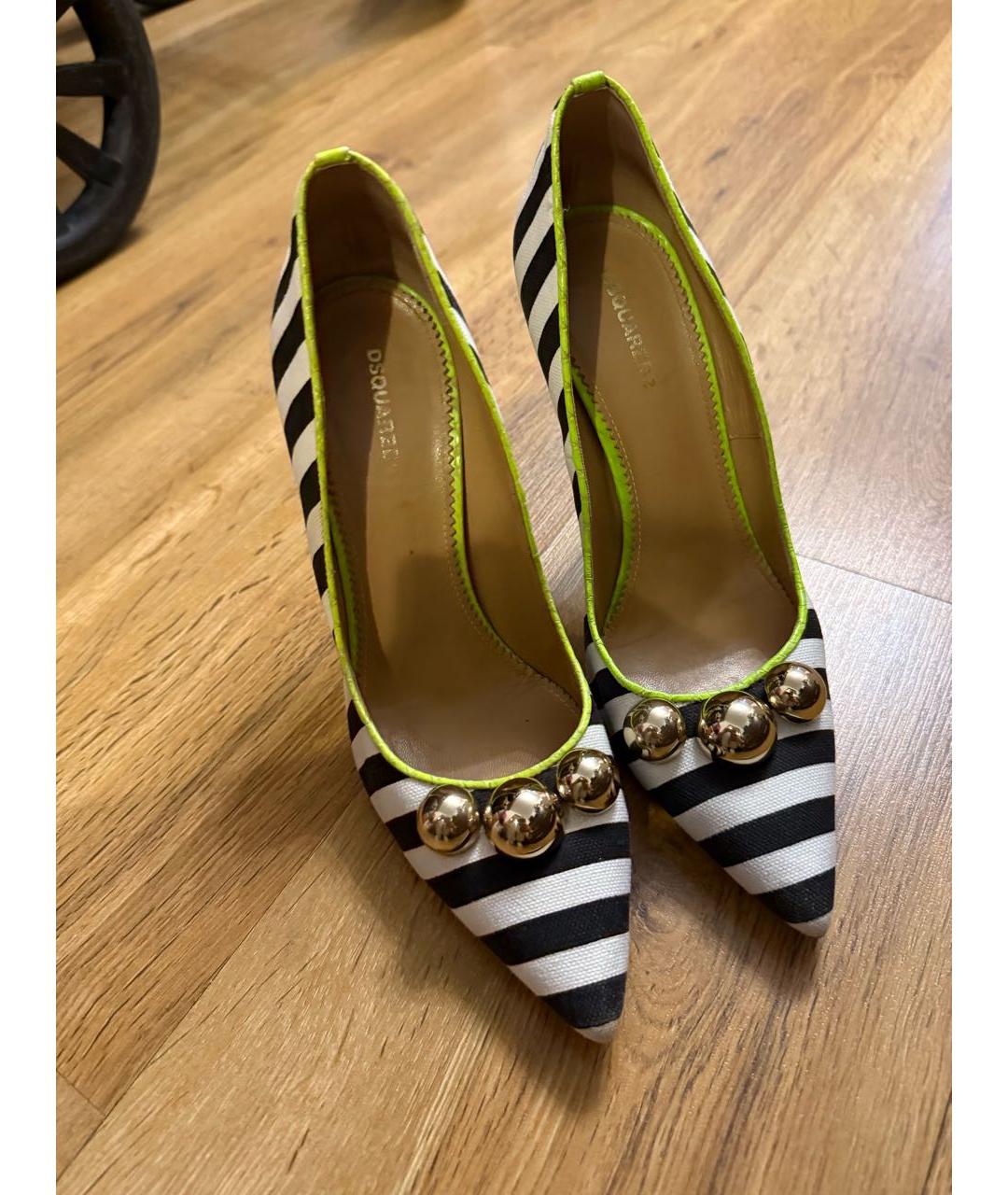 DSQUARED2 Мульти текстильные туфли, фото 3