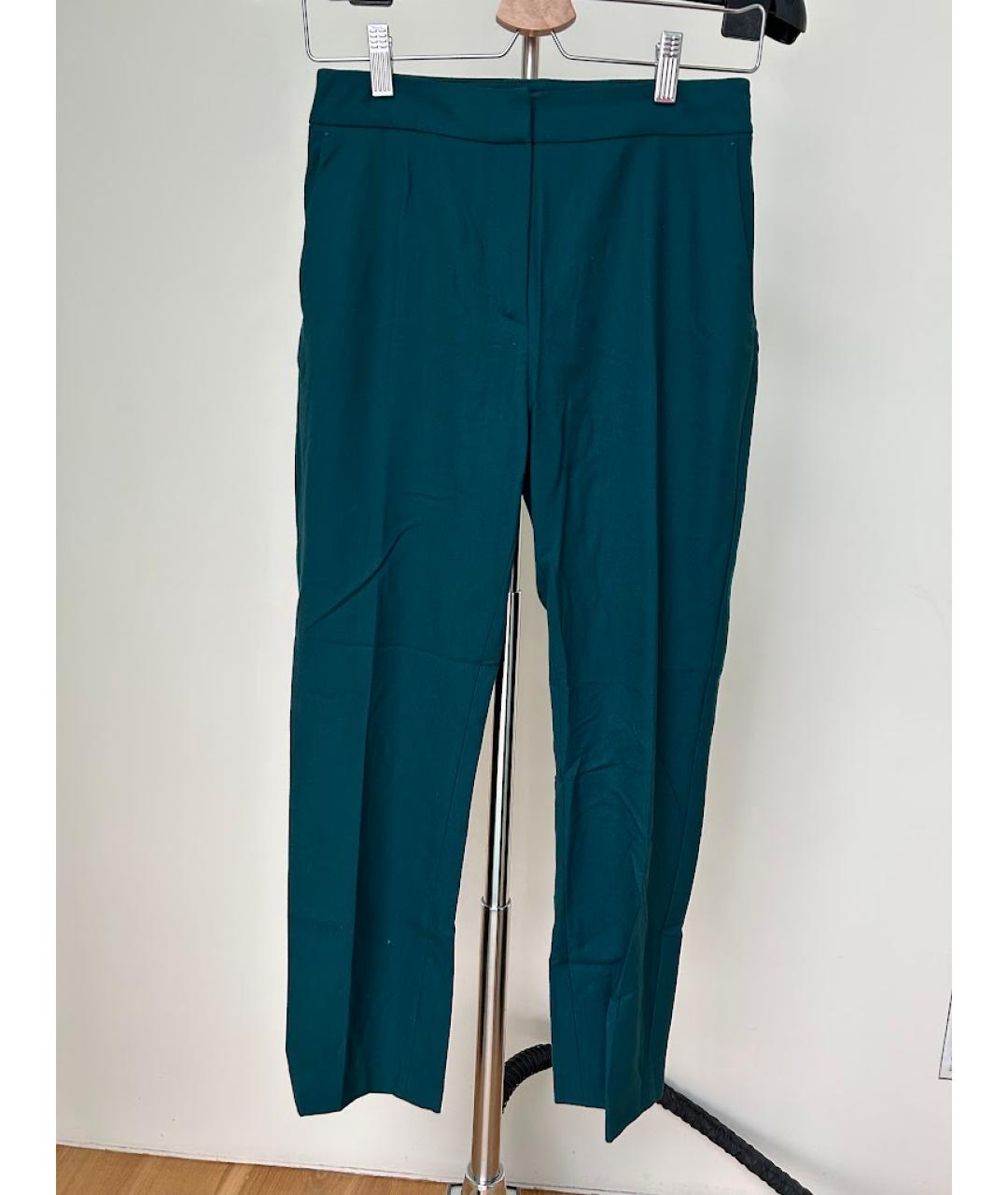 MAX MARA Зеленые прямые брюки, фото 4