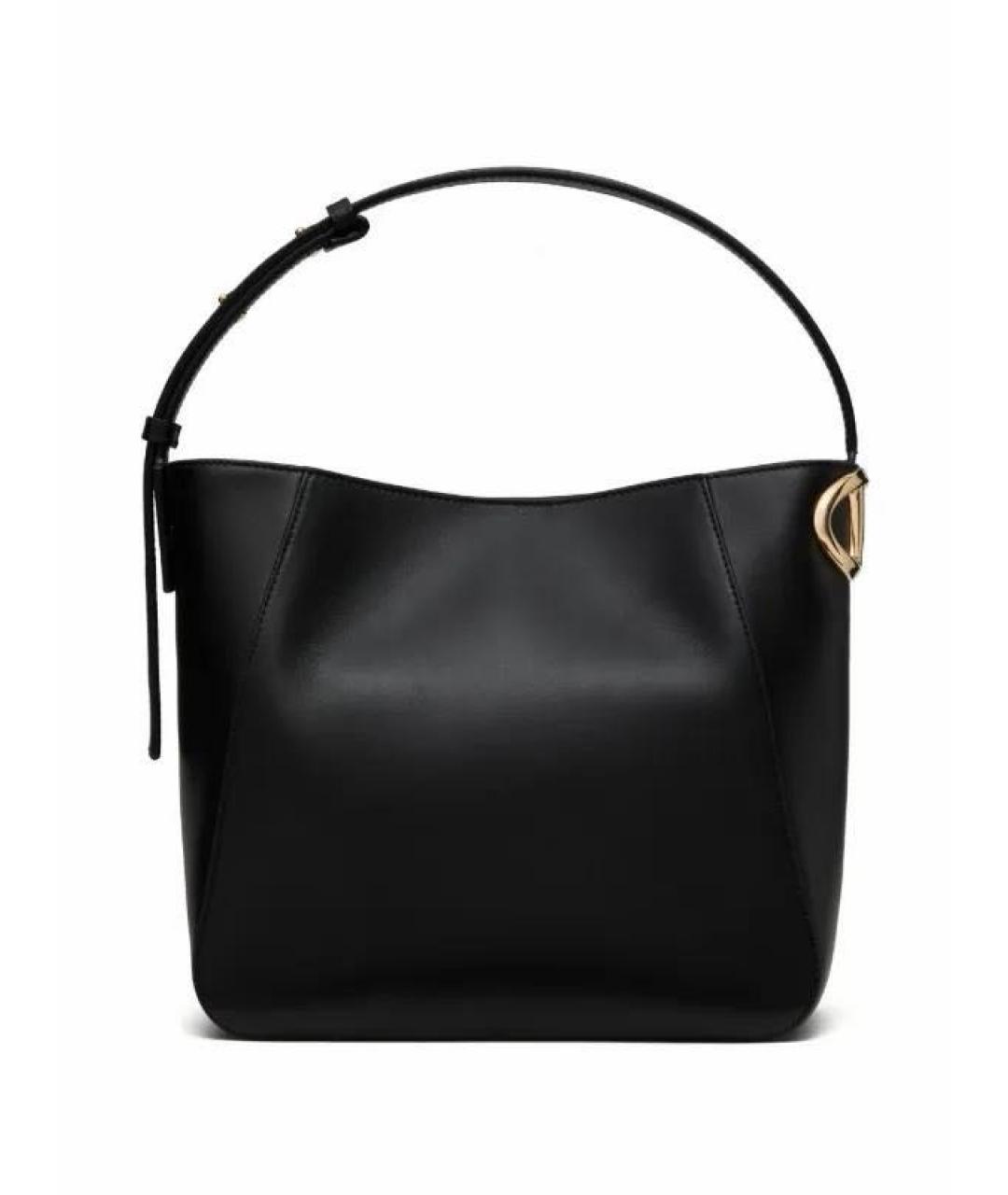 VALENTINO Черная кожаная сумка тоут, фото 2