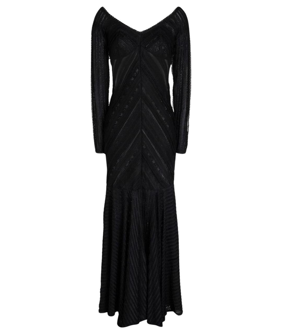 CHARO RUIZ Черное полиэстеровое коктейльное платье, фото 1