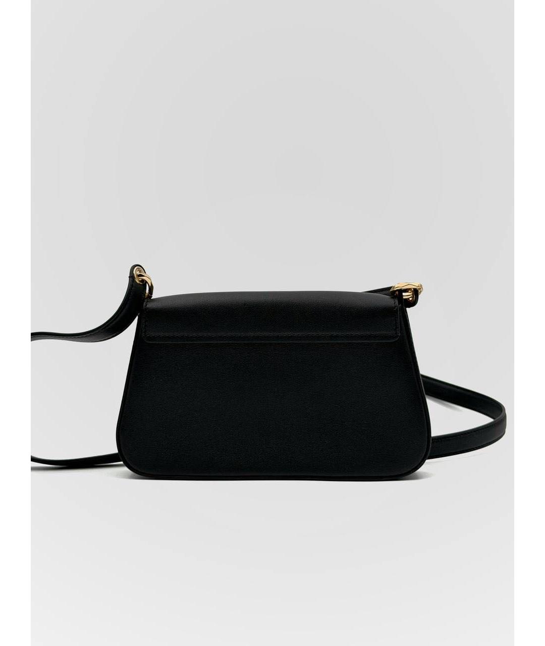 VALENTINO Черная кожаная сумка через плечо, фото 2