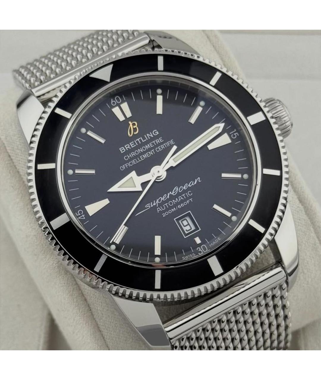 BREITLING Черные металлические часы, фото 3