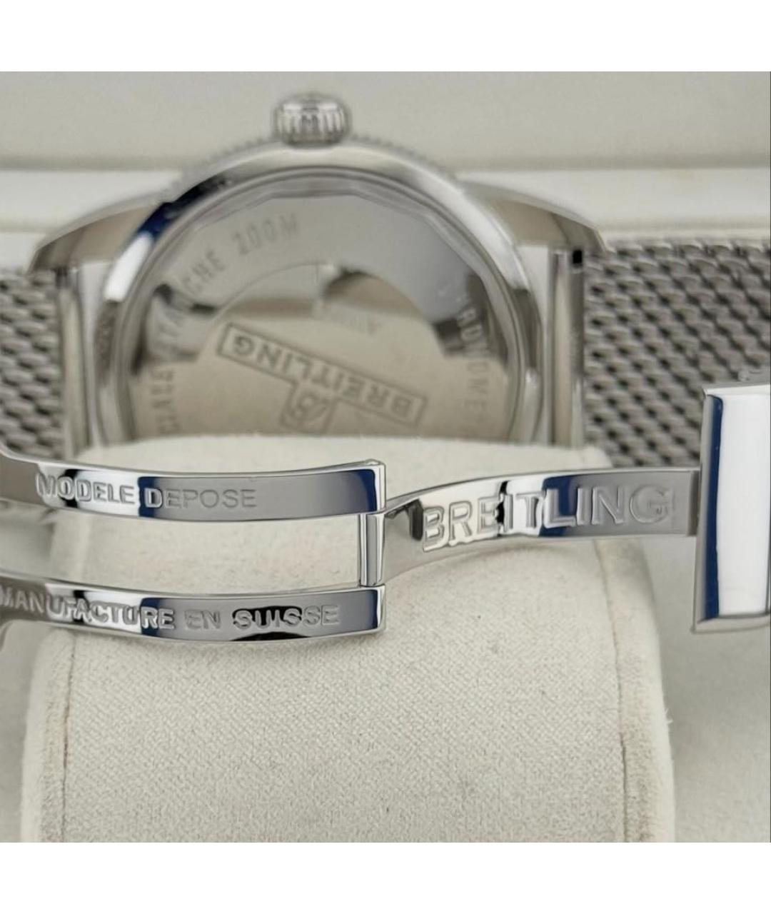 BREITLING Черные металлические часы, фото 7