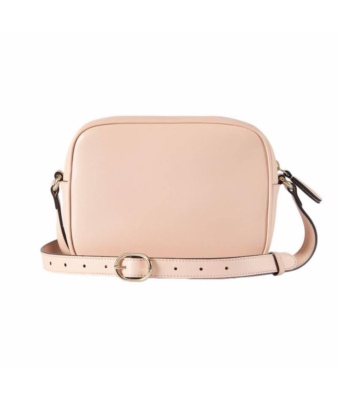 GUCCI Розовая кожаная сумка через плечо, фото 2