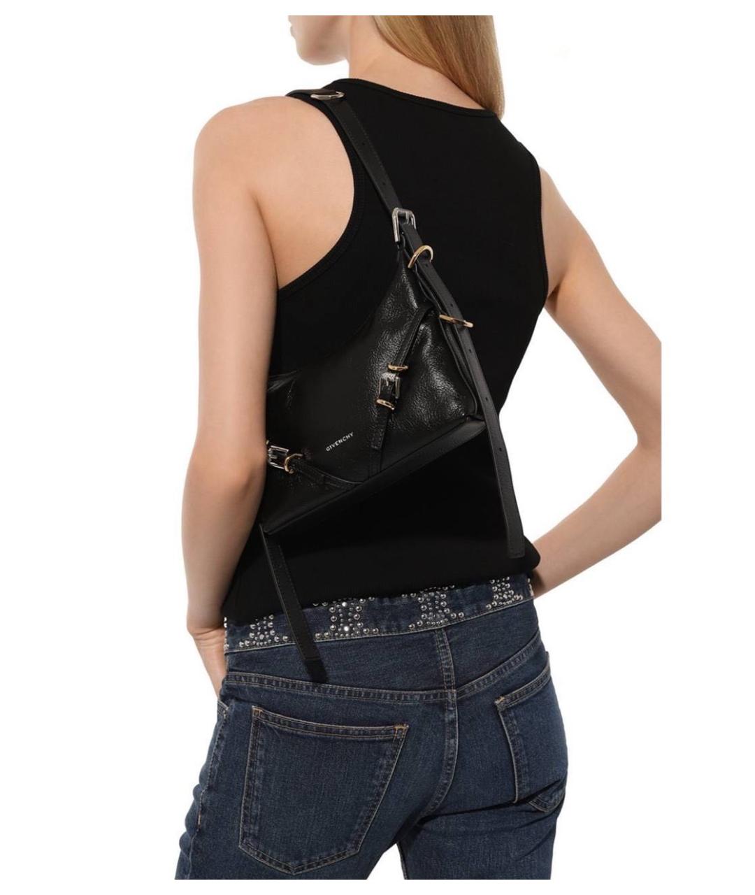 GIVENCHY Черная кожаная сумка через плечо, фото 4