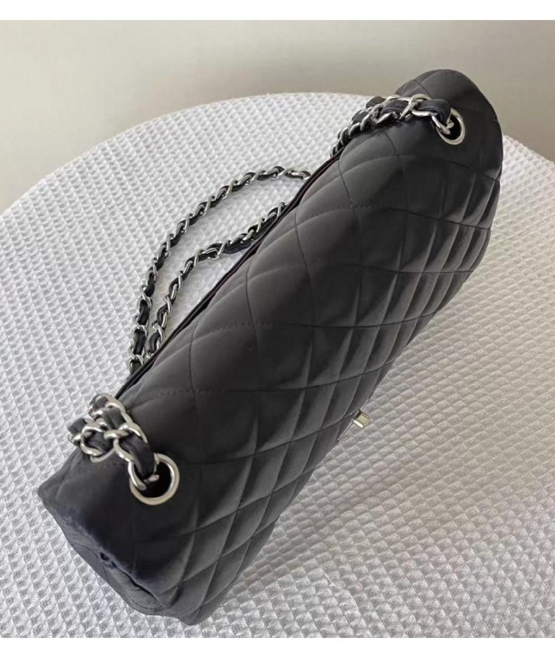 CHANEL Черная кожаная сумка через плечо, фото 3