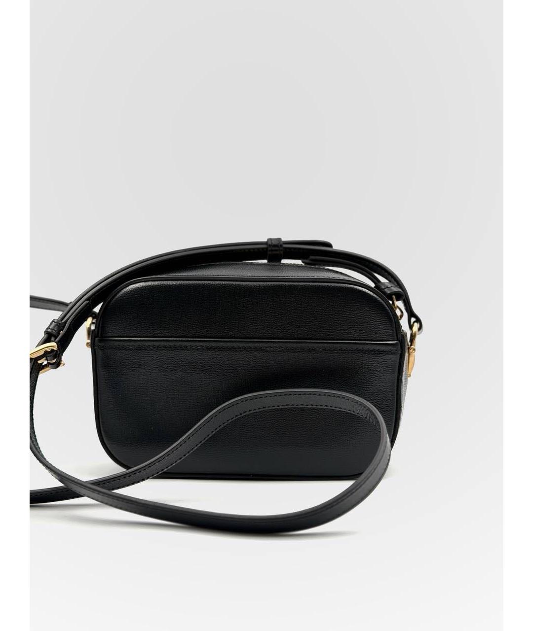 GUCCI Черная кожаная сумка через плечо, фото 2