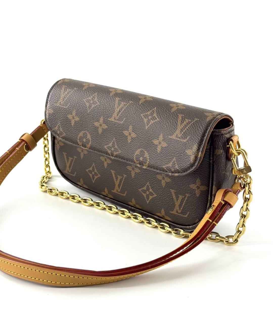 LOUIS VUITTON Коричневая сумка через плечо, фото 3