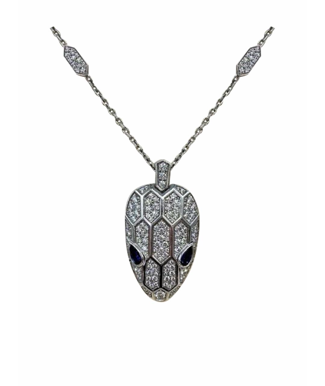 BVLGARI Серебряная подвеска из белого золота, фото 1