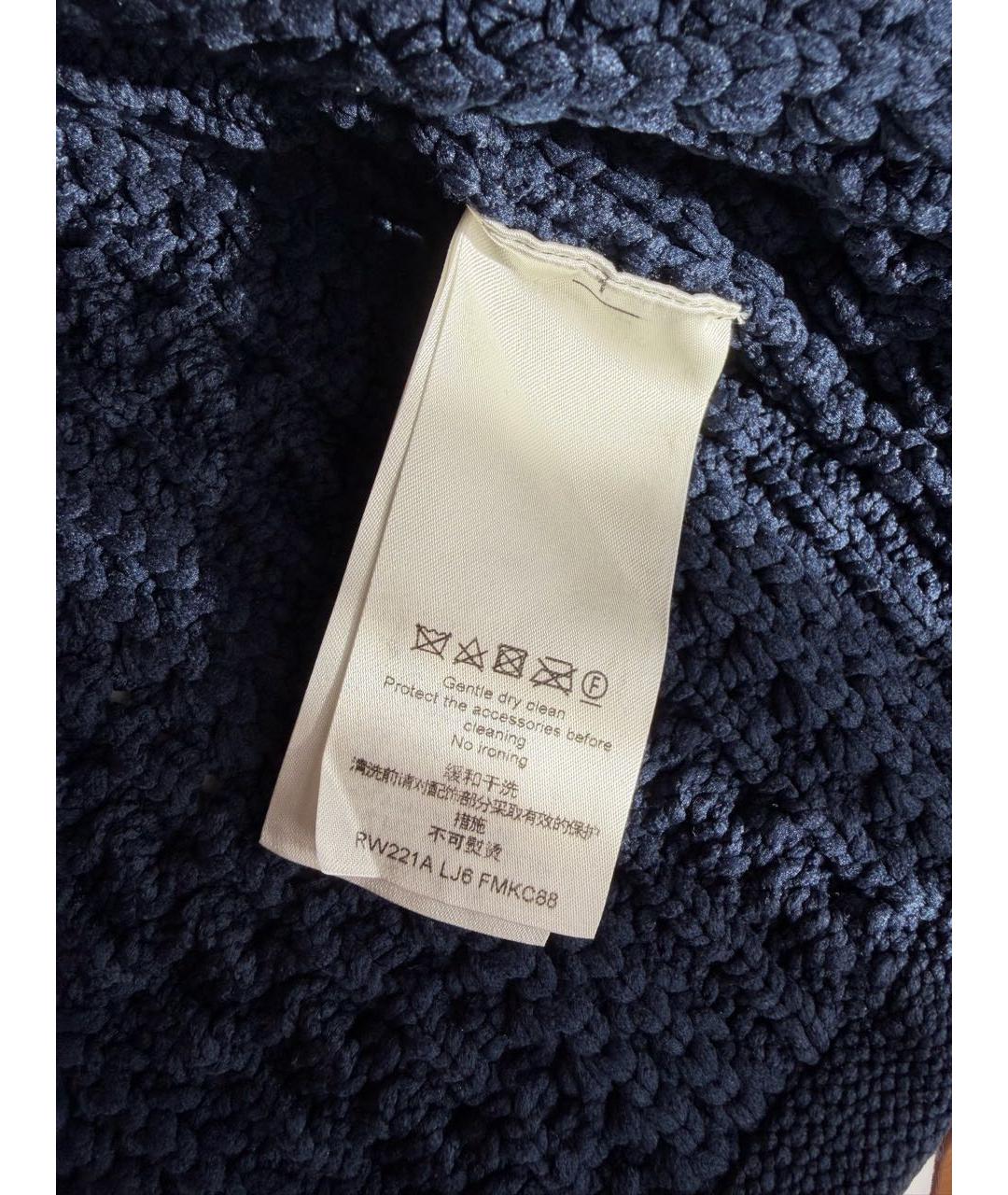 LOUIS VUITTON Темно-синий полиамидовый кардиган, фото 5