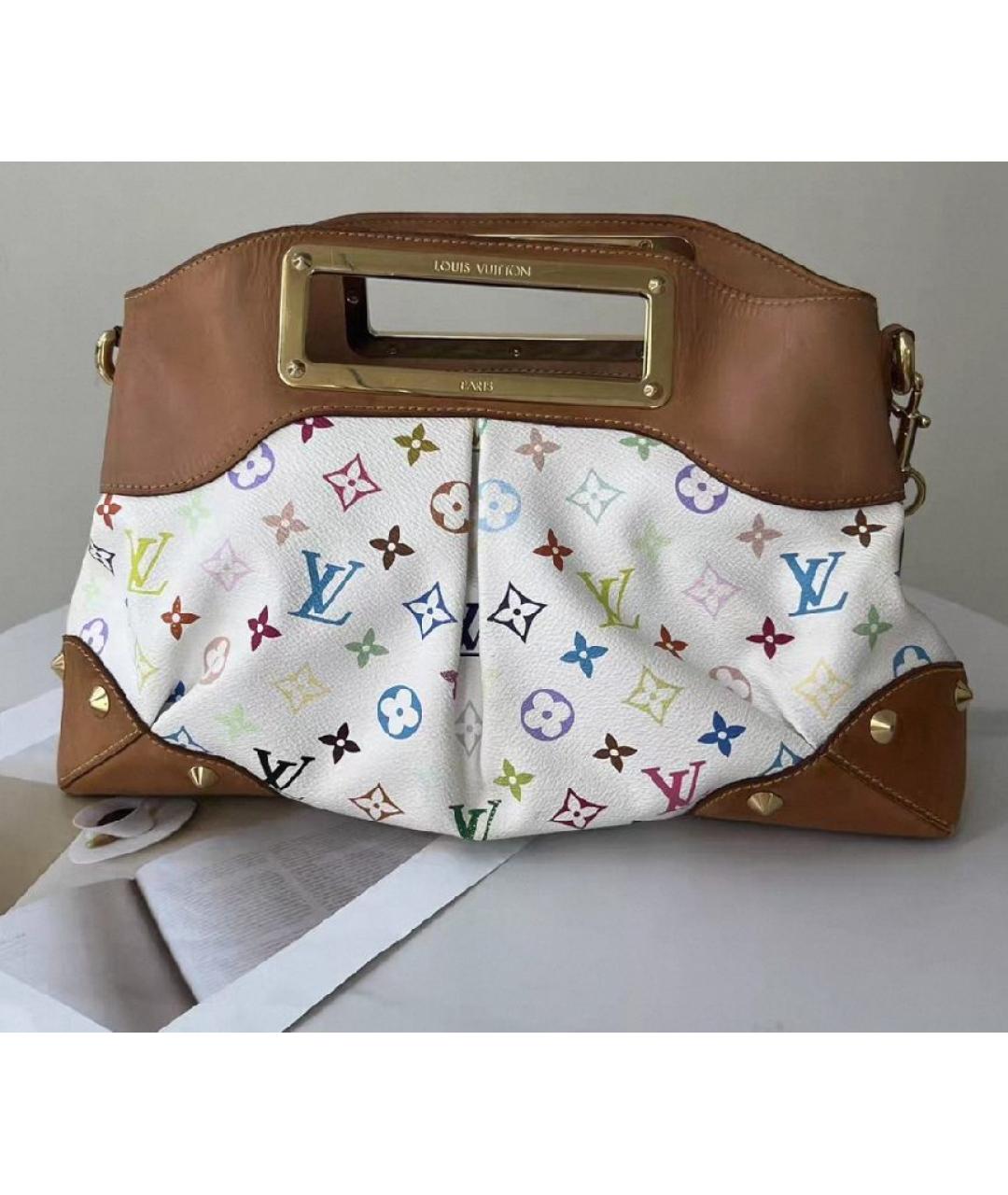 LOUIS VUITTON Белая сумка с короткими ручками, фото 4