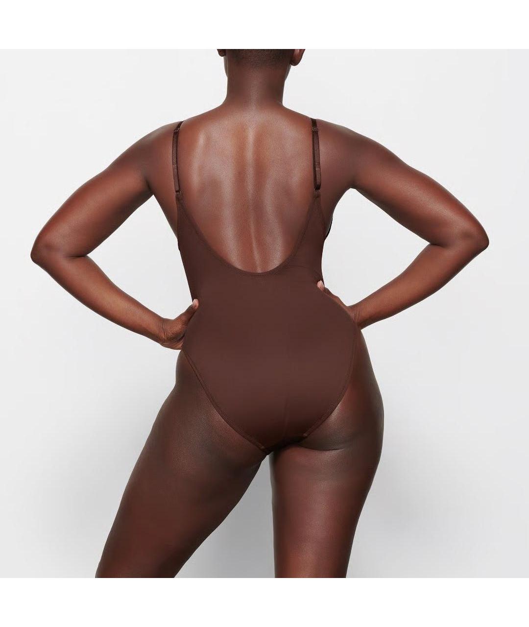 SKIMS Коричневый купальник, фото 3