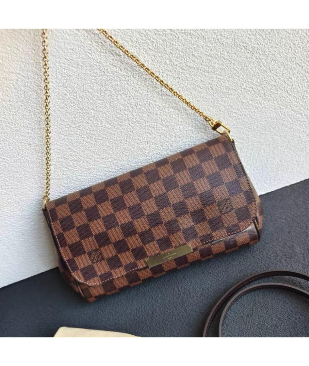 LOUIS VUITTON Коричневая сумка через плечо, фото 6