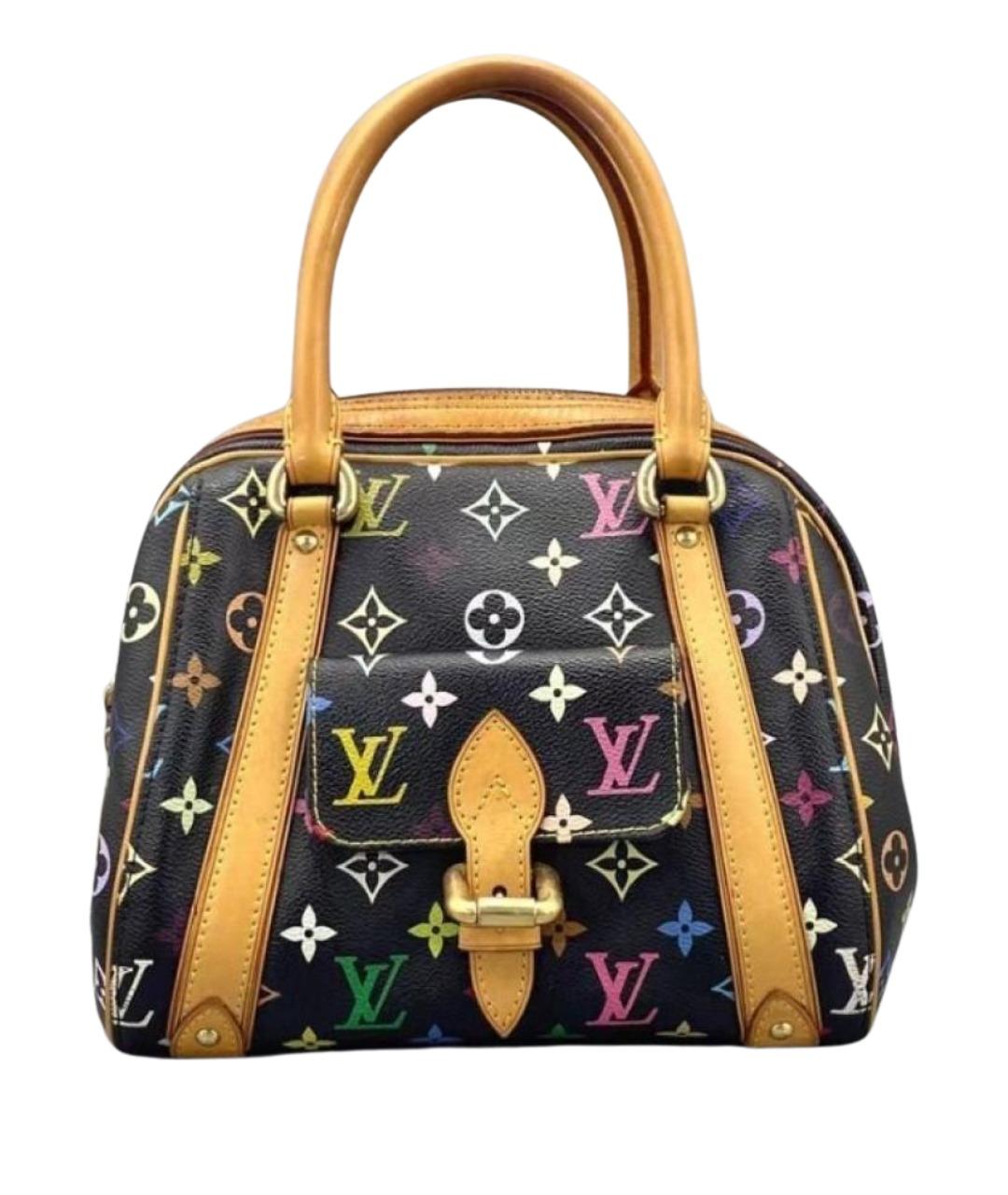 LOUIS VUITTON Черная сумка с короткими ручками, фото 1