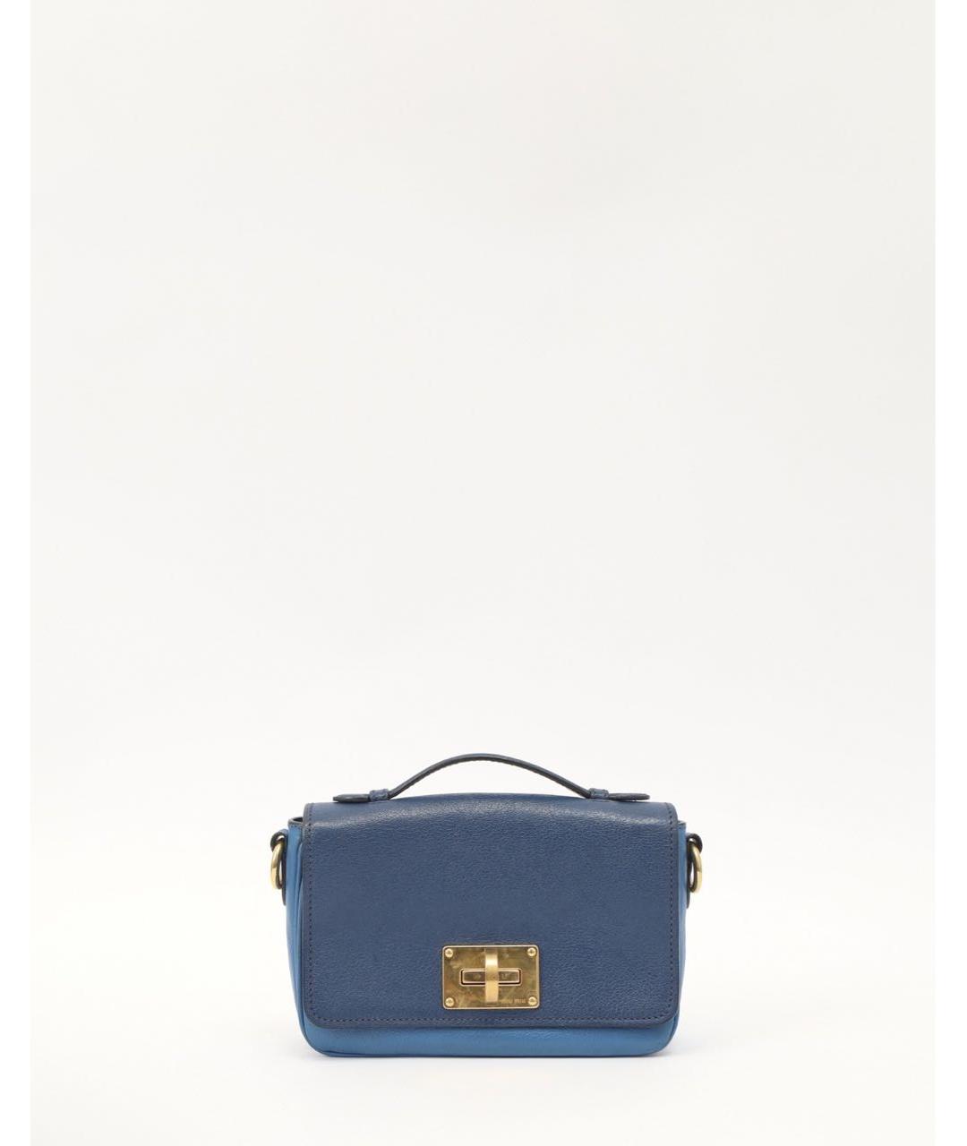 MIU MIU Синяя кожаная сумка через плечо, фото 9
