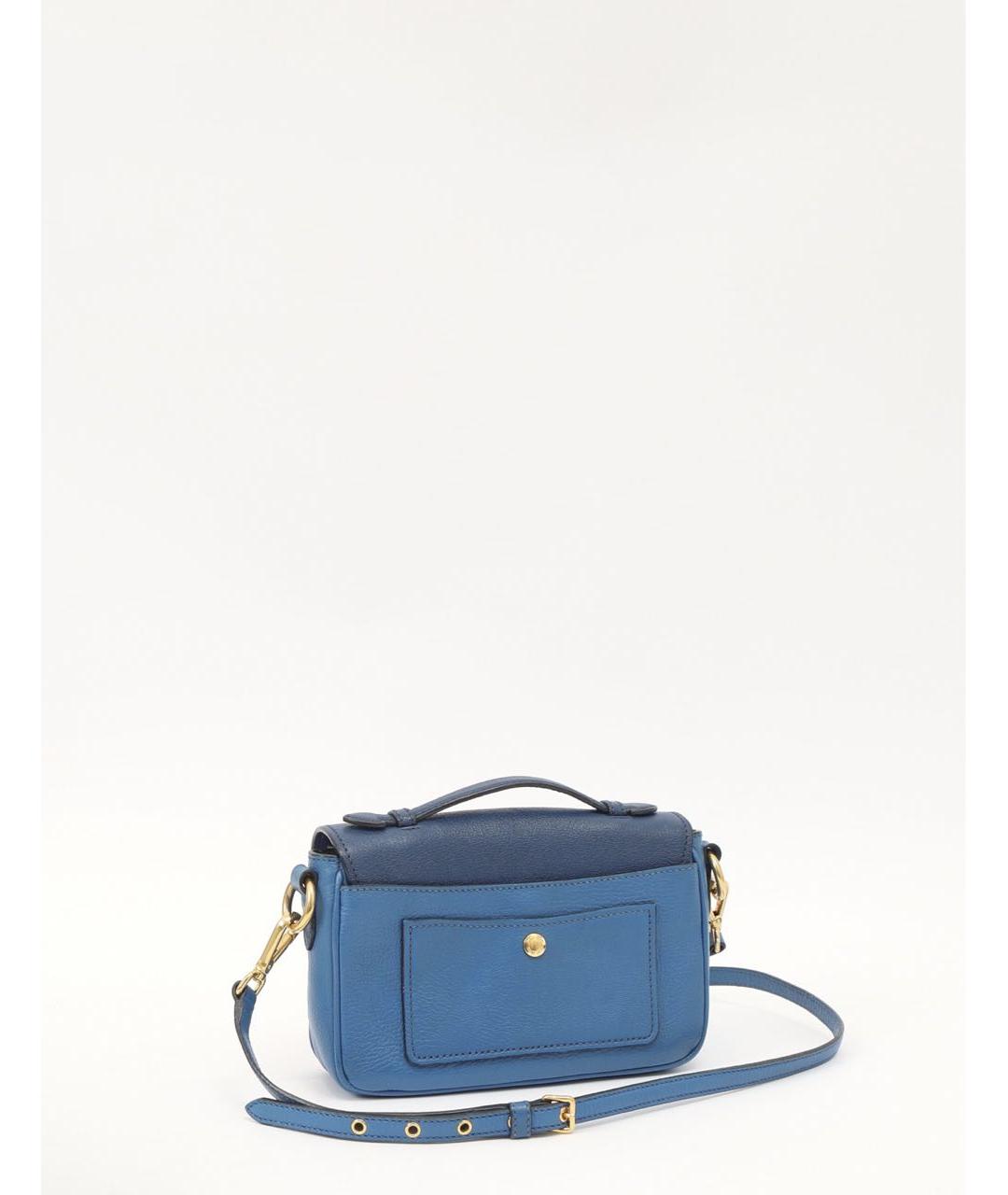 MIU MIU Синяя кожаная сумка через плечо, фото 4