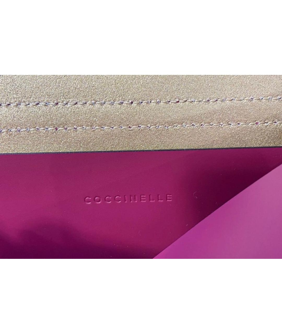 COCCINELLE Розовая кожаная сумка через плечо, фото 5