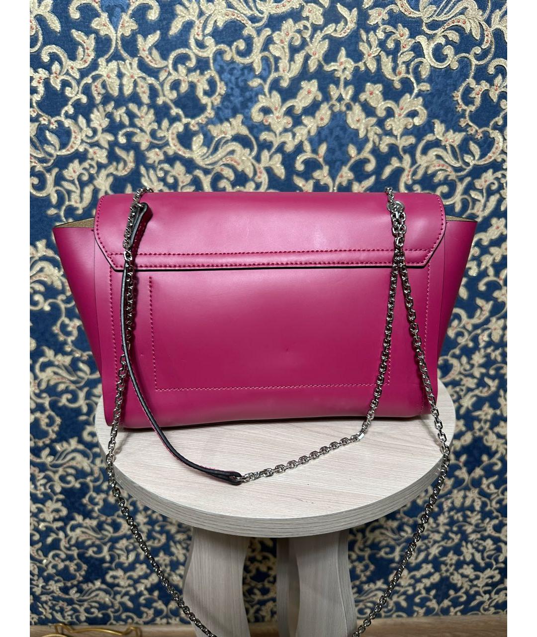 COCCINELLE Розовая кожаная сумка через плечо, фото 3