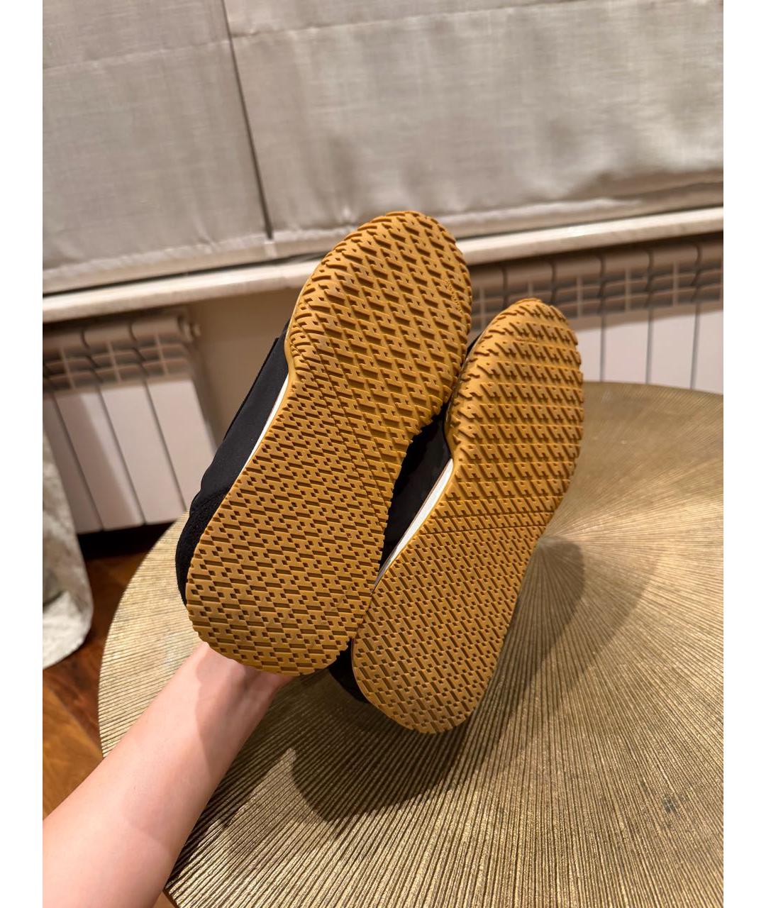 HERMES Черные синтетические кроссовки, фото 7