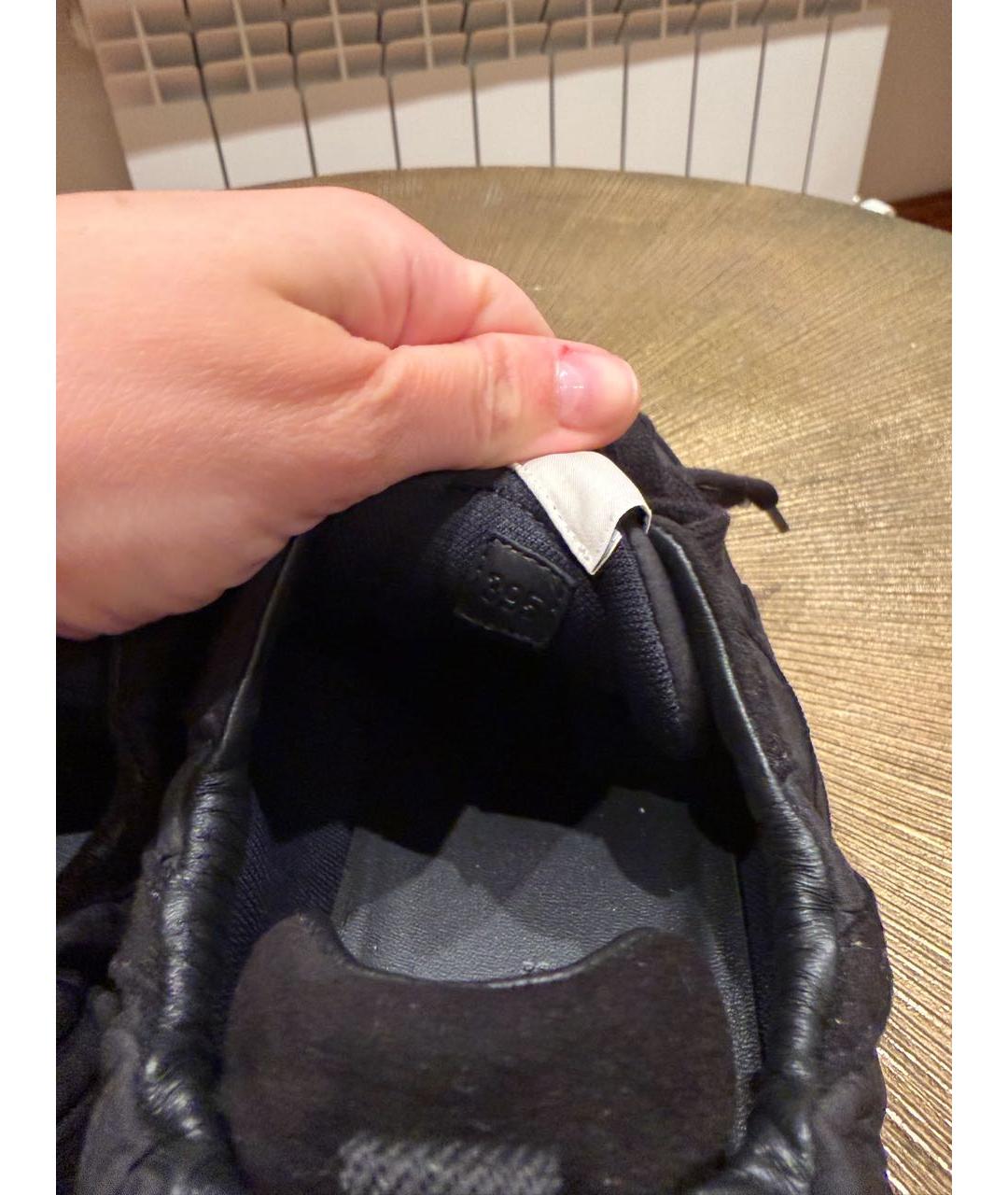 HERMES Черные синтетические кроссовки, фото 6