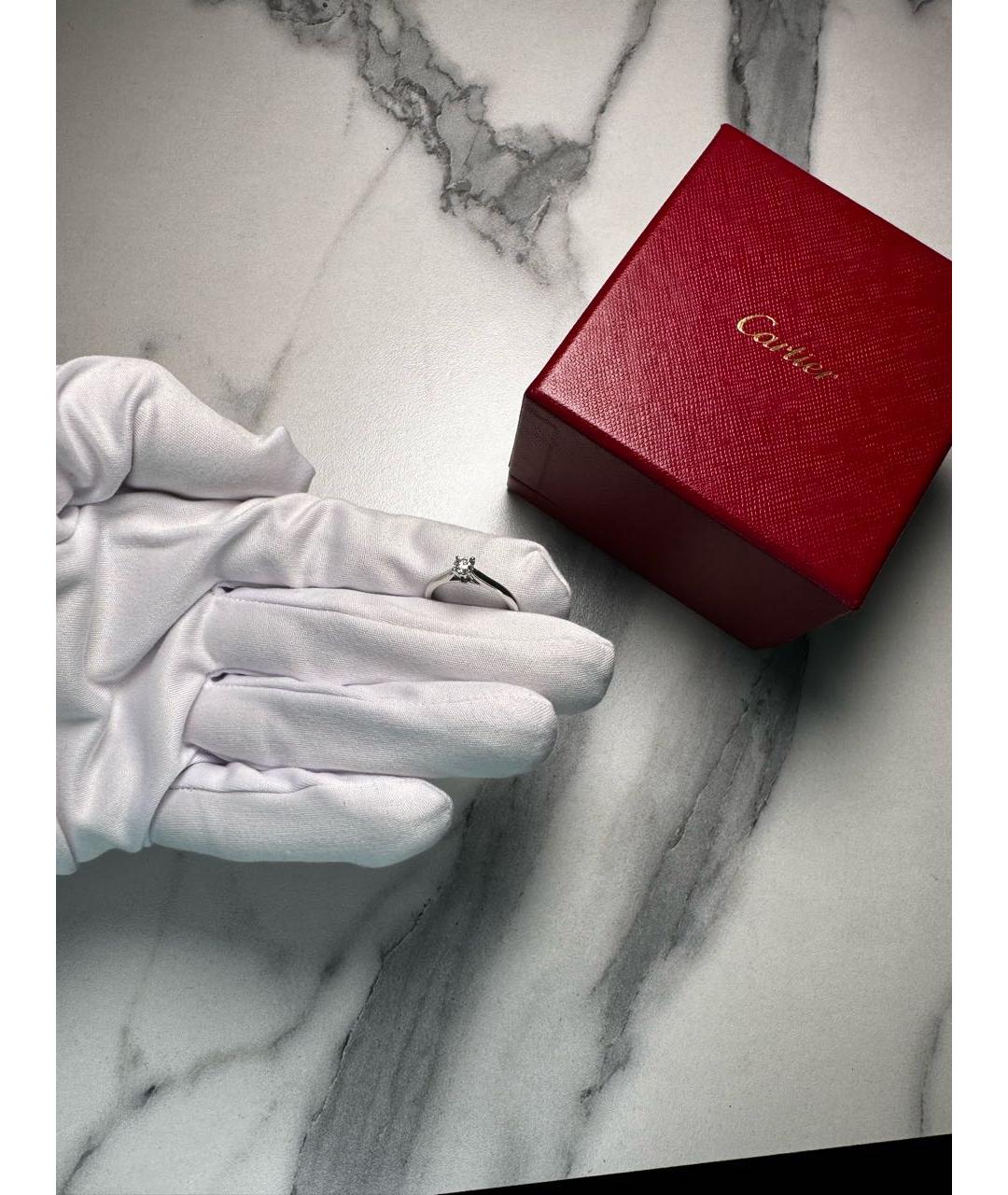 CARTIER Серебряное платиновое кольцо, фото 6