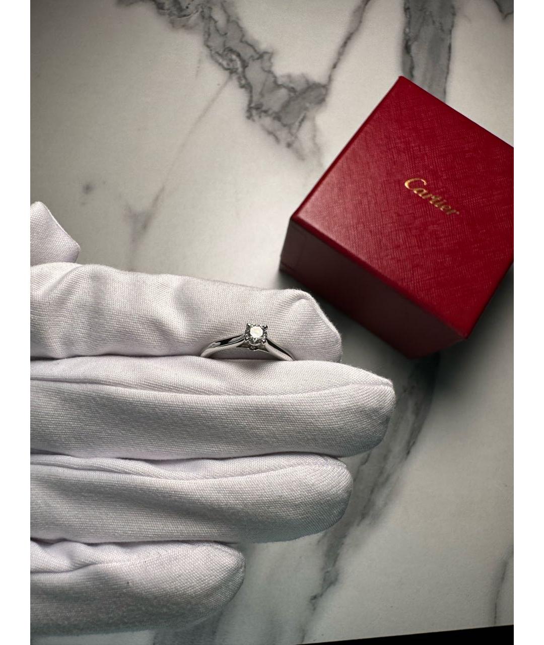 CARTIER Серебряное платиновое кольцо, фото 7