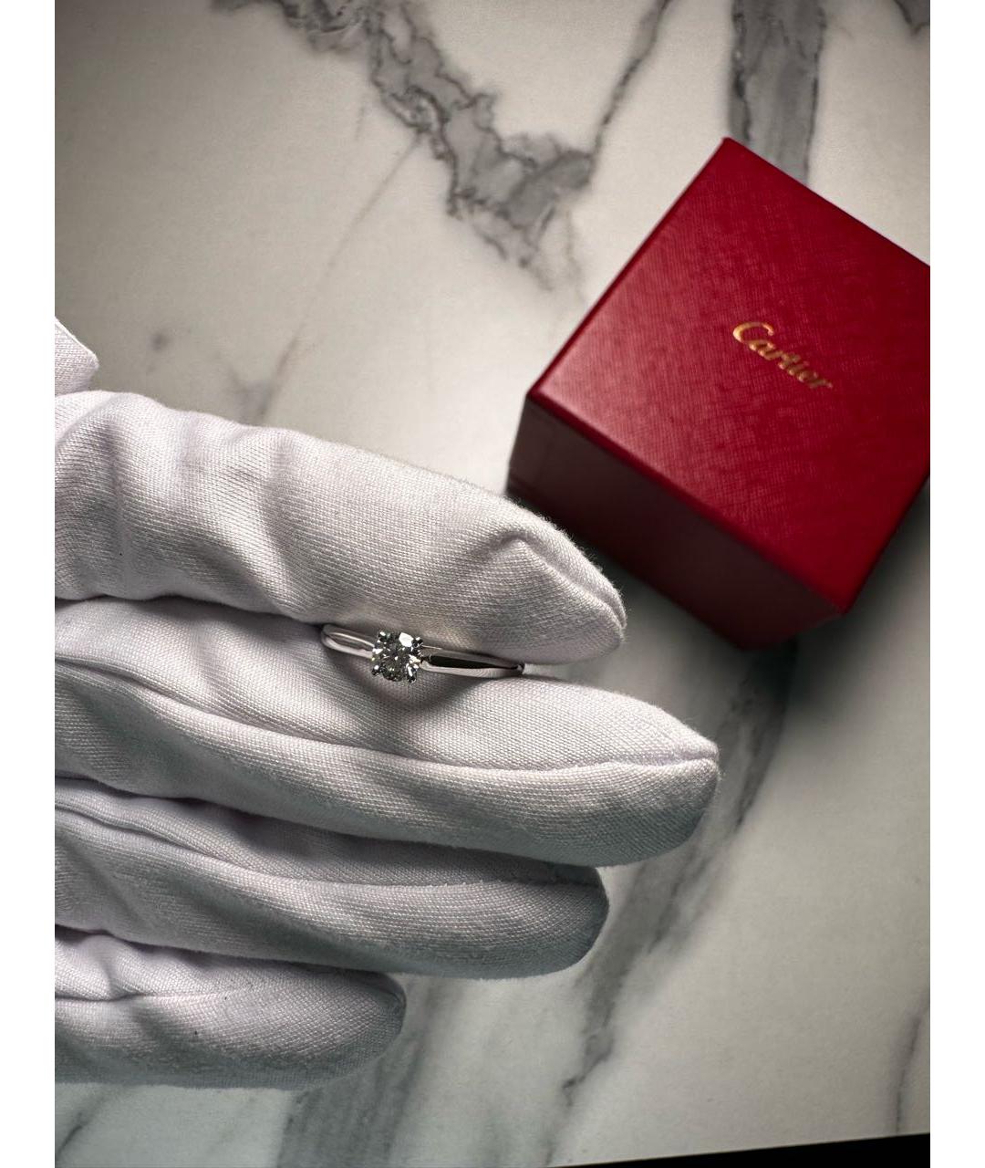 CARTIER Серебряное платиновое кольцо, фото 4