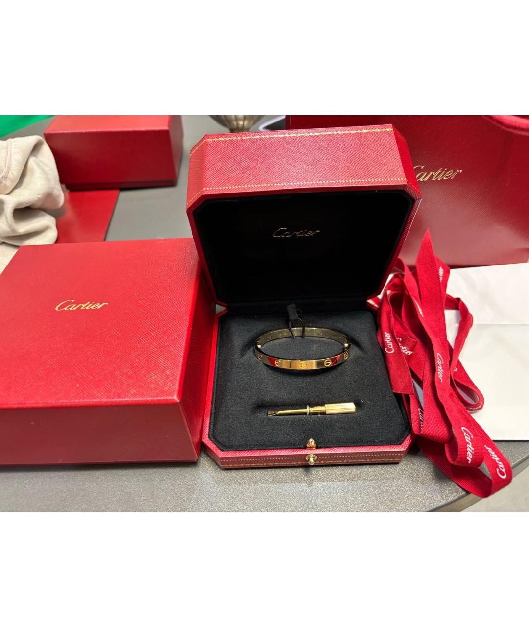 CARTIER Золотой браслет из желтого золота, фото 2