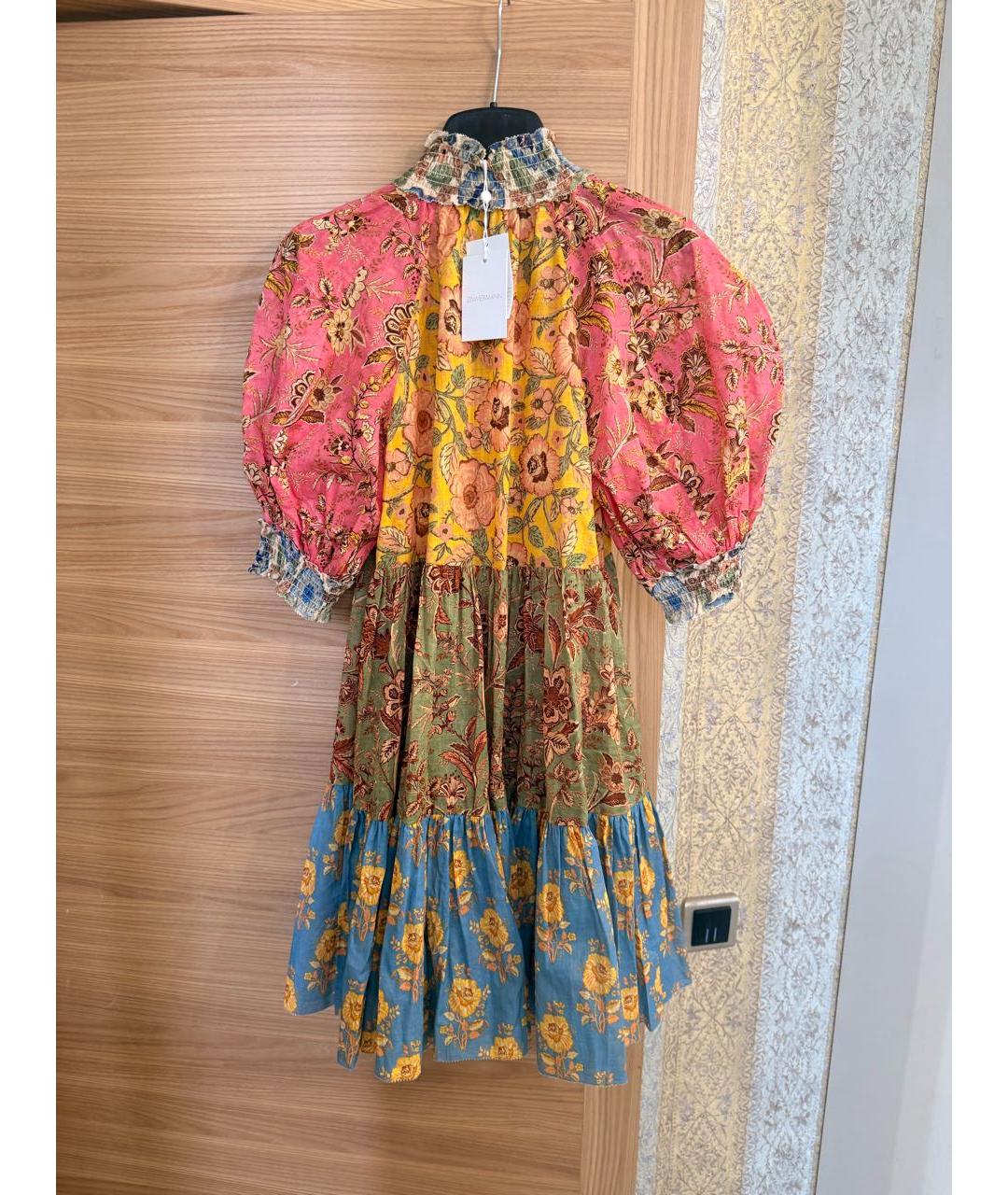 ZIMMERMANN Мульти хлопковое повседневное платье, фото 4