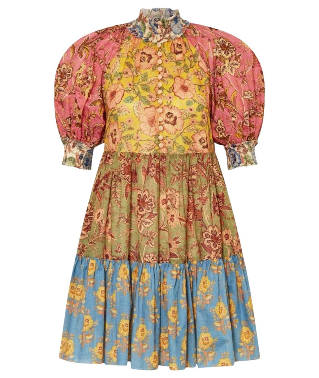 ZIMMERMANN Мульти хлопковое повседневное платье, фото 1
