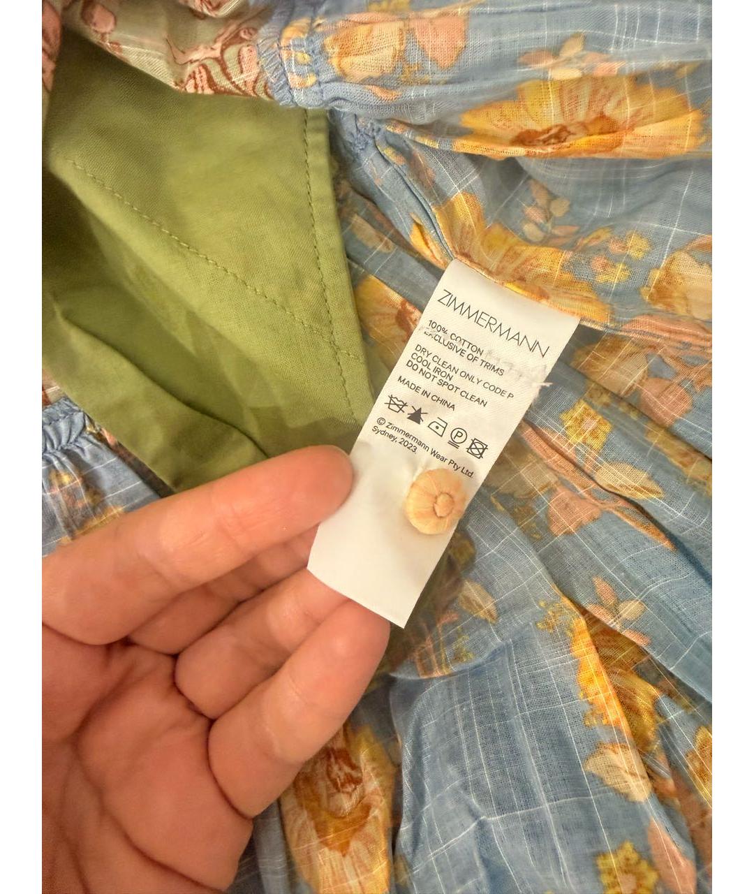 ZIMMERMANN Мульти хлопковое повседневное платье, фото 6